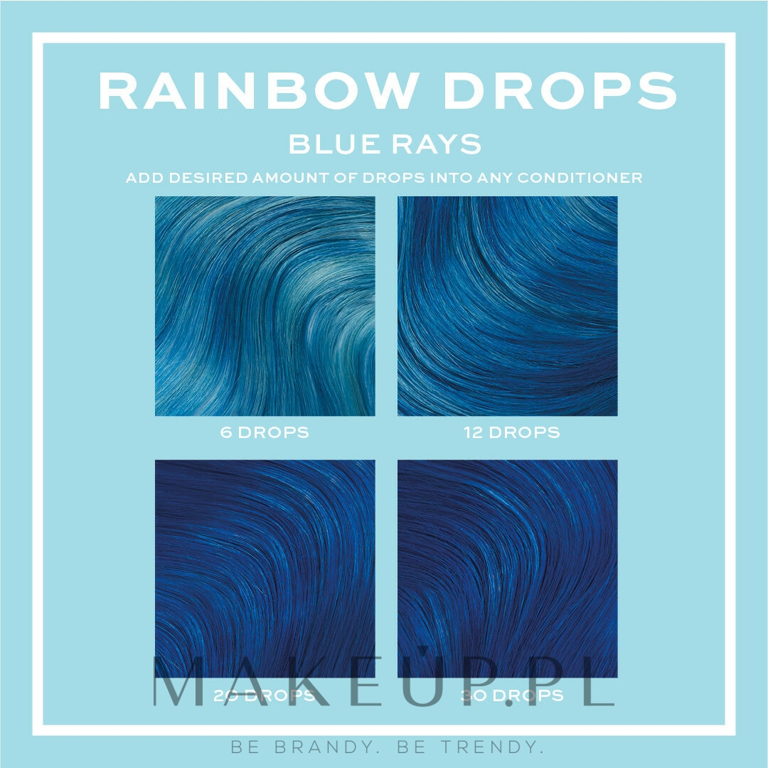 Tonująca farba do włosów - Makeup Revolution Rainbow Drops — Zdjęcie Blue Rays