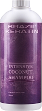 Nawilżający szampon do włosów zniszczonych - Brazil Keratin Intensive Coconut Shampoo — Zdjęcie N3
