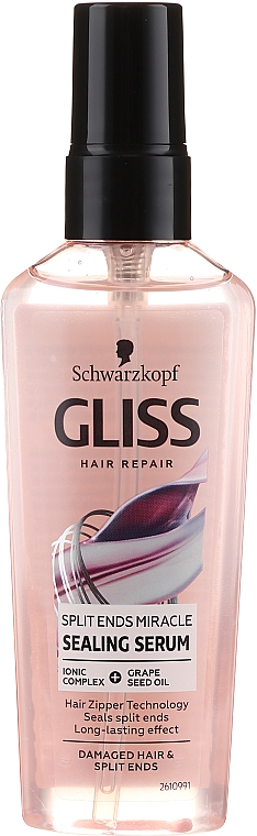 Serum spajające do włosów zniszczonych z rozdwojonymi końcówkami - Gliss Hair Repair Split Ends Miracle Sealing Serum — Zdjęcie N1