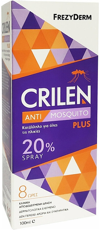 Emulsja w sprayu przeciw komarom - Frezyderm Crilen Anti Mosquito Plus 20% Spray — Zdjęcie N2