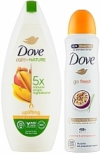 Zestaw - Dove Naturally Caring Gift Set (sh/gel/250ml + deo/spray/150ml) — Zdjęcie N3
