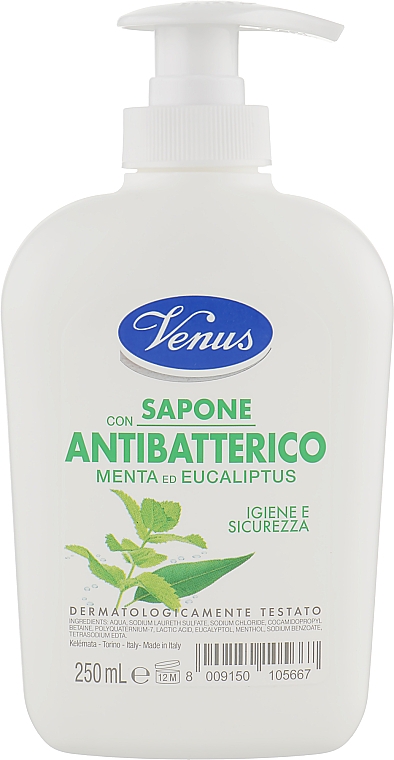 Mydło w płynie z mentolem i eukaliptusem Antybakteryjne - Venus — Zdjęcie N1