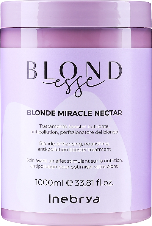 Maska do włosów jasnych i blond - Inebrya Blondesse Blonde Miracle Nectar — Zdjęcie N3