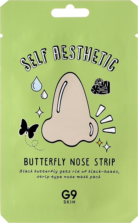 Plaster oczyszczający na nos - G9Skin Self Aesthetic Butterfly Nose Strip — Zdjęcie N2