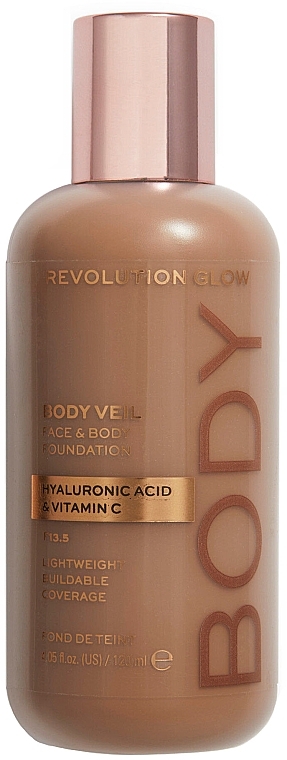 PRZECENA! Podkład do twarzy i ciała - Makeup Revolution Body Veil Face & Body Foundation * — Zdjęcie N1