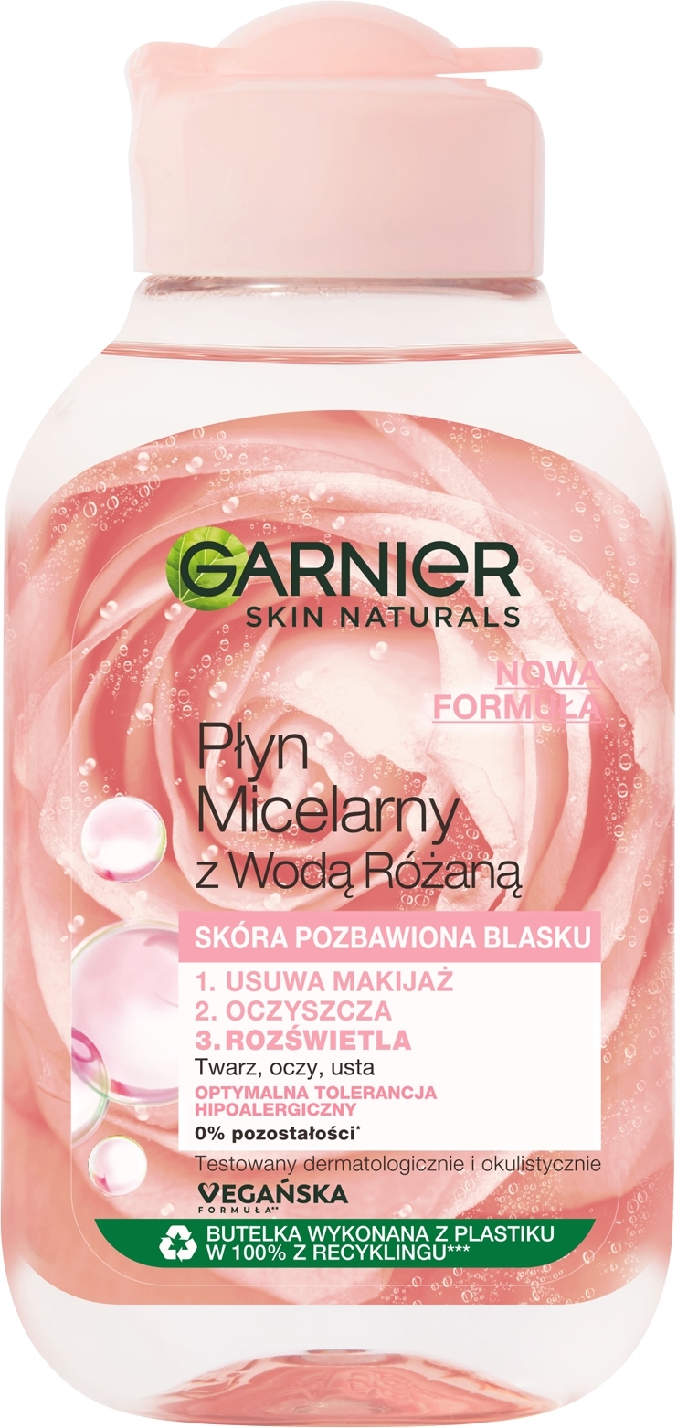 Płyn micelarny z wodą różaną - Garnier Skin Naturals Rose — Zdjęcie 100 ml