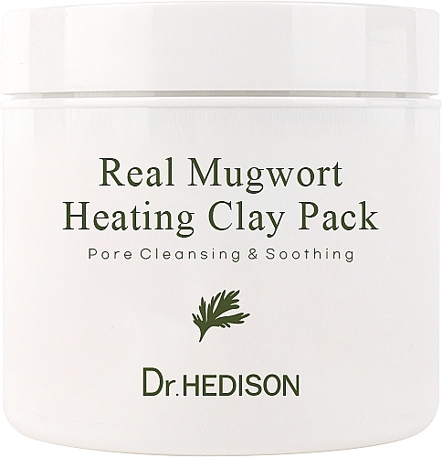Rozgrzewająca maska z ekstraktem z piołunu - Dr.Hedison Real Mugwort Heating Clay Pack — Zdjęcie N1