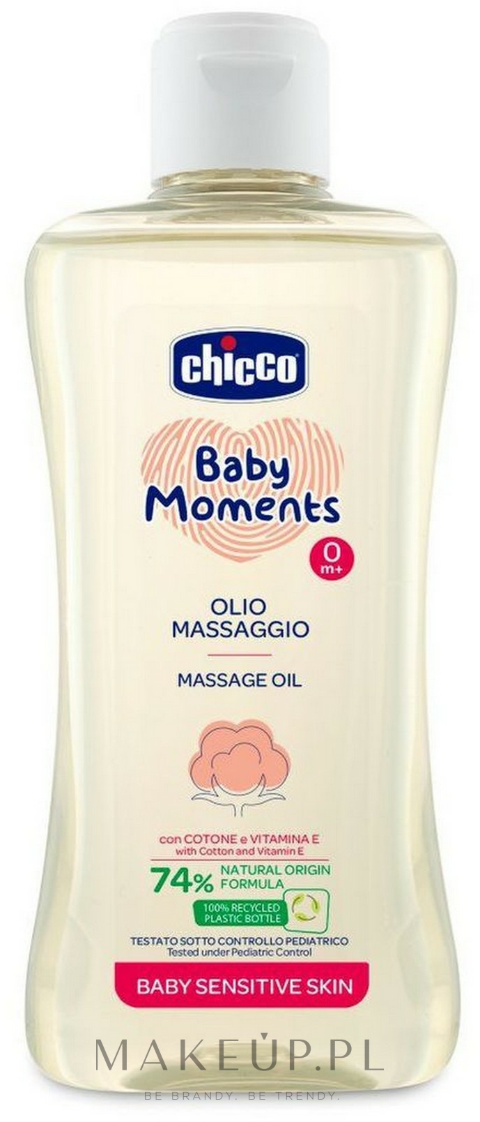 Oliwka do masażu - Chicco Baby Moments Massage Oil — Zdjęcie 200 ml