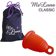 Kubeczek menstruacyjny, rozmiar M, czerwony - MeLuna Classic Menstrual Cup  — Zdjęcie N1