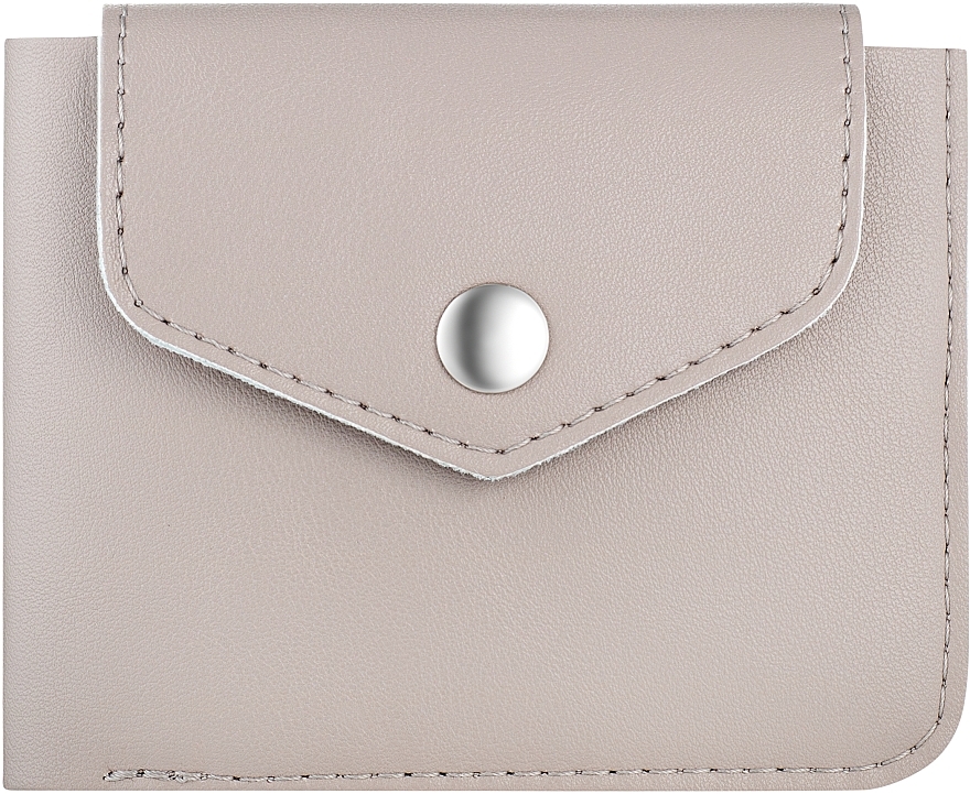 Szarobrązowy portfel w pudełku prezentowym Classy - MAKEUP Bi-Fold Wallet Taupe — Zdjęcie N1