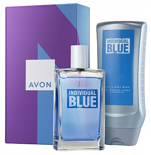 Avon Individual Blue For Him - Zestaw (edt 100 ml + gel/shp 250 ml) — Zdjęcie N1
