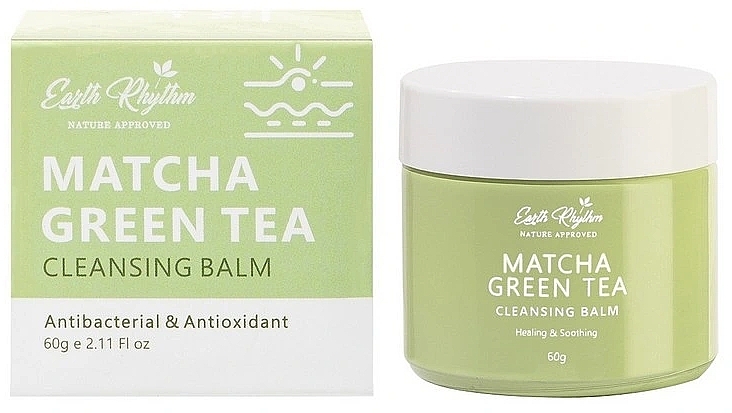 Antybakteryjny balsam do mycia twarzy Matcha i zielona herbata - Earth Rhythm Matcha Green Tea Cleansing Balm — Zdjęcie N3