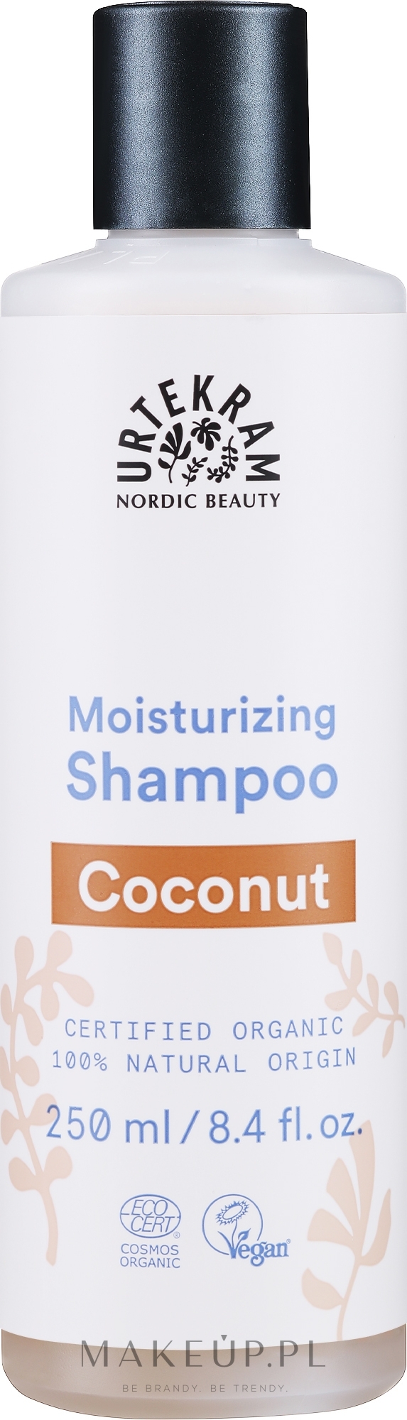 Organiczny szampon nawilżający do włosów Kokos - Urtekram Normal Hair Moisturizing Coconut Shampoo — Zdjęcie 250 ml