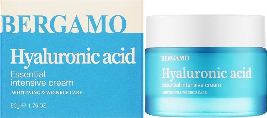 Nawilżający krem do twarzy - Bergamo Hyaluronic Acid Essential Intensive Cream — Zdjęcie N2