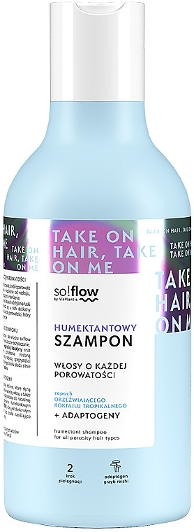 Humektantowy szampon do wszystkich rodzajów włosów - So!Flow by VisPlantis Shampoo  — Zdjęcie N1