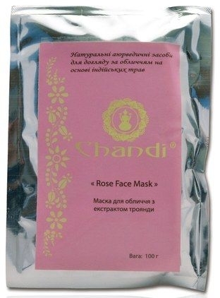 Różana maska do twarzy - Chandi Rose Face Mask — Zdjęcie N1