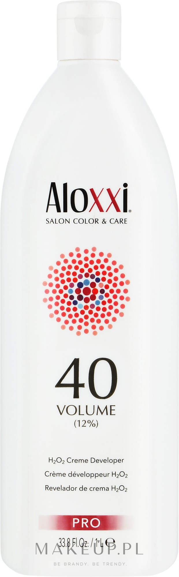 Krem-utleniacz do włosów 12% - Aloxxi 40Volume Creme Developer — Zdjęcie 1000 ml