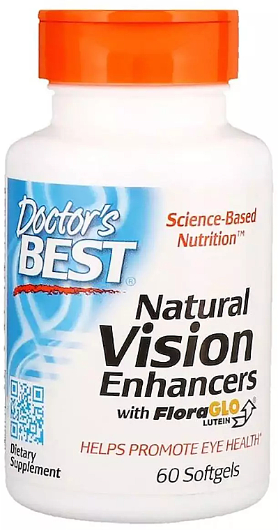 Suplement diety wspomagający wzrok w kapsułkach - Doctor's Best Natural Vision Enhancers with Lutemax — Zdjęcie N1