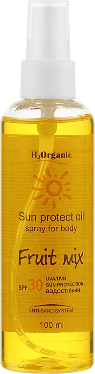 Przeciwsłoneczny olejek w sprayu do ciała SPF 30 - H2Organic Sun Protect Oil Fruit Mix SPF30 — Zdjęcie N1