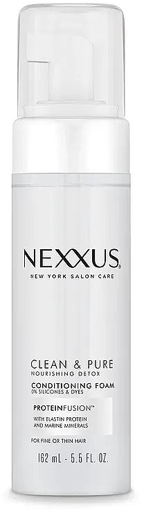 Odżywka do włosów w piance - Nexxus Clean & Pure Conditioning Foam for Hair Detox — Zdjęcie N1