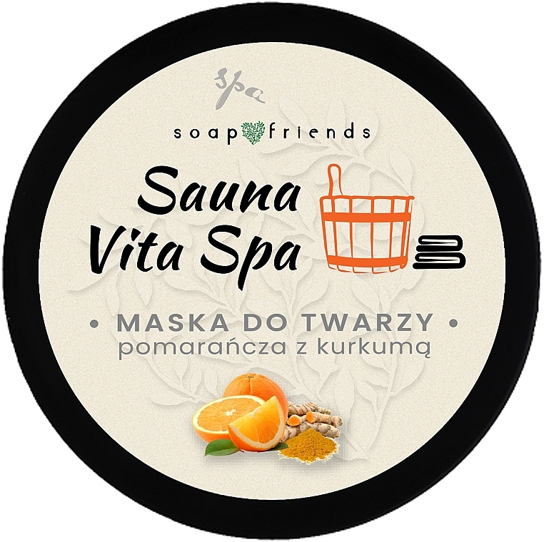 Maseczka do twarzy Pomarańcza i kurkuma - Soap&Friends Sauna Vita Spa — Zdjęcie N1