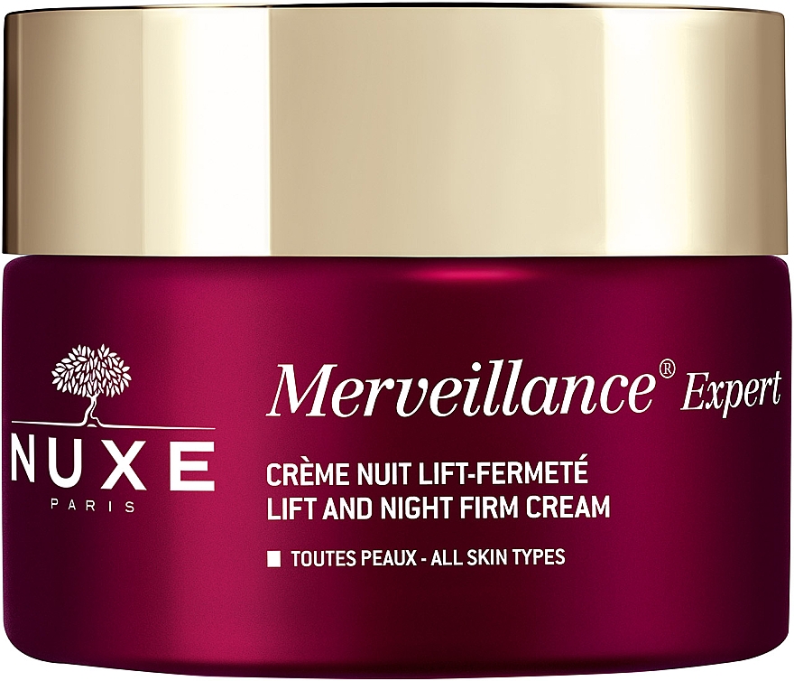 Liftingujący krem do twarzy na noc - Nuxe Merveillance Expert Lift And Firm Night Cream