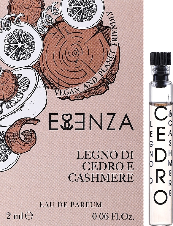 Essenza Milano Parfums Cendarwood And Cashmere - Woda perfumowana (próbka) — Zdjęcie N1