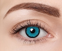 Kolorowe soczewki kontaktowe Angelic Blue, 2 sztuki - Clearlab ClearColor Phantom — Zdjęcie N3