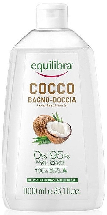 Żel pod prysznic z kokosem - Equilibra Cocco Shower Gel — Zdjęcie N1