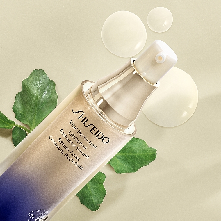PRZECENA! Ujędrniające serum do twarzy nadające młody wygląd - Shiseido Unisex Vital Perfection LiftDefine Radiance Serum * — Zdjęcie N2
