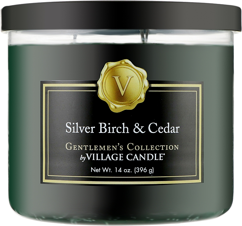 Świeca zapachowa w słoiku - Village Candle Gentlemens Collection Silver Birch & Cedar — Zdjęcie N1