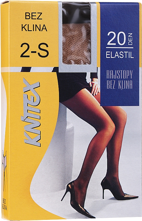 Rajstopy damskie Elastil 20 DEN, visone - Knittex — Zdjęcie N4