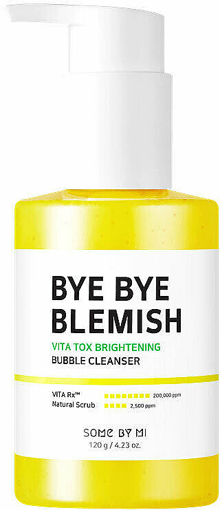 Rozświetlająca pianka do mycia twarzy - Some By Mi Bye Bye Blemish Vita Tox Brightening Bubble Cleanser — Zdjęcie N1