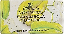 Naturalne mydło z karambolą - Florinda Sapone Vegetale Star Fruit — Zdjęcie N1