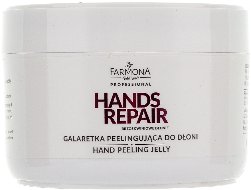 PRZECENA! Galaretka peelingująca - Farmona Professional Hands Repair Brzoskwiniowe dłonie * — Zdjęcie N1