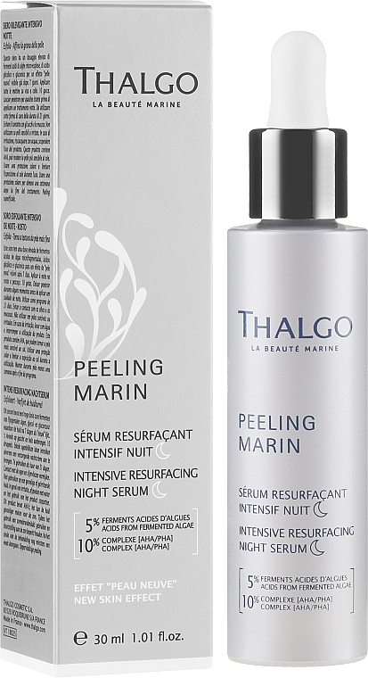 Regenerujące serum na noc z efektem rewitalizującym - Thalgo Peeling Marin Intensive Resurfacing Night Serum — Zdjęcie N1