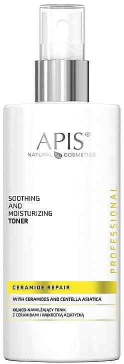 Kojąco-nawilżający tonik z ceramidami i wąkrotką azjatycką - APIS Professional Ceramide Repair Soothing And Moisturizing Tonic — Zdjęcie N1