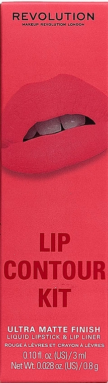 Zestaw do makijażu ust - Makeup Revolution Lip Contour Kit Soulful Pink (lipstick/3ml + l/pencil/0.8g) — Zdjęcie N1