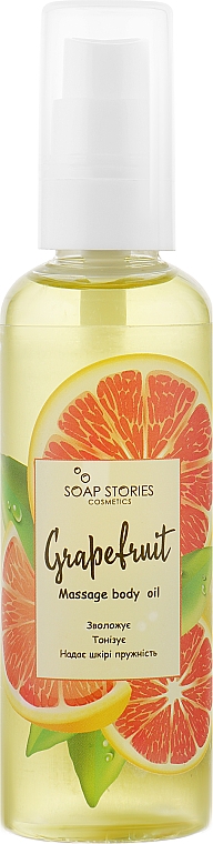 Olejek z pestek winogron do masażu ciała - Soap Stories Cosmetics — Zdjęcie N1