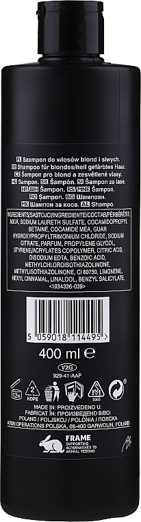 Fioletowy szampon do włosów farbowanych Korekcja koloru - Avon Advance Techniques Color Correction Violet Shampoo — Zdjęcie N2