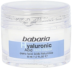 Krem do twarzy z kwasem hialuronowym - Babaria Hyaluronic Acid Face Cream — Zdjęcie N4