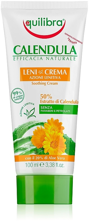 Krem łagodzący do twarzy z ekstraktem z nagietka - Equilibra Calendula Soothing Cream — Zdjęcie N1