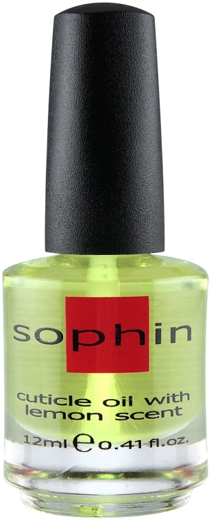 Olej do rehabilitacji płytki paznokcia i skórek z ekstraktem z cytryny - Sophin Cuticle Oil With Lemon Scent — Zdjęcie N1
