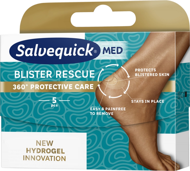 Hydrożelowe plastry na odciski - Salvequick Med Blister Rescue Original — Zdjęcie N1
