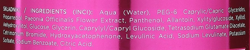 Łagodzący płyn micelarny do demakijażu z peonią - Eveline Cosmetics Peony And Panthenol 5in1 Micellar Water Liquid Soothing — Zdjęcie N3