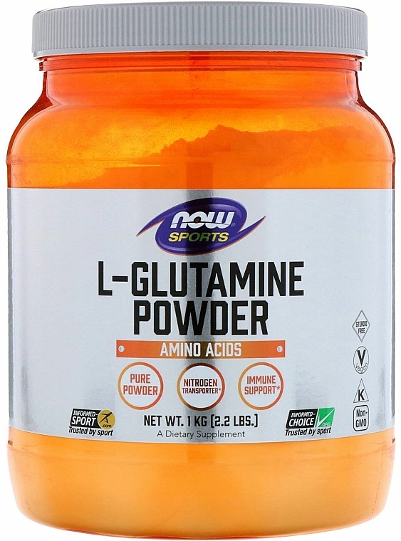 Glutamina w proszku - Now Foods Sports L-Glutamine Powder — Zdjęcie N7
