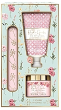 Kup Zestaw - Baylis & Harding Royale Garden Rose, Poppy & Vanilla Luxury Manicure Gift Set (h/cr/50ml + h/salt/70g + n/file)