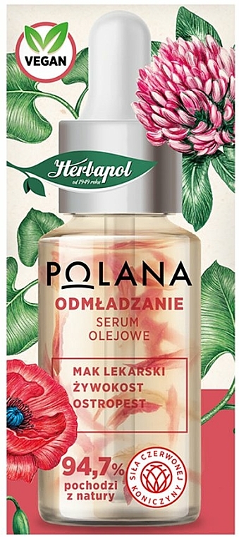 Odmładzające olejowe serum do twarzy - Polana 