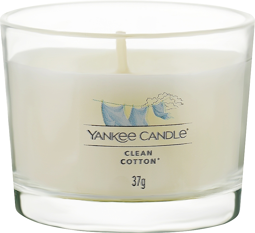 Zestaw świec zapachowych Czysta bawełna - Yankee Candle Clean Cotton (candle/3x37g) — Zdjęcie N2