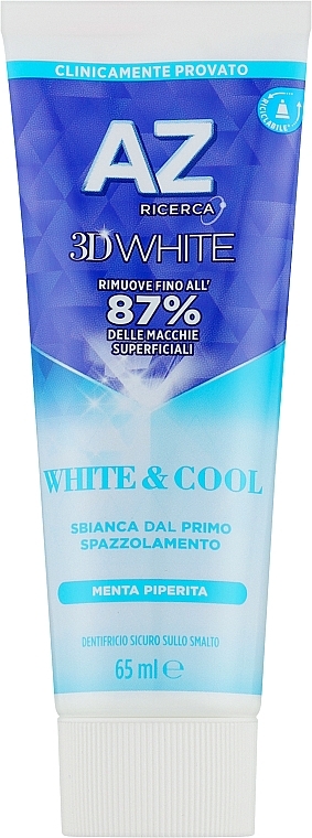 Wybielająca pasta do zębów - AZ Ricerca White & Cool 3D White Toothpaste — Zdjęcie N1